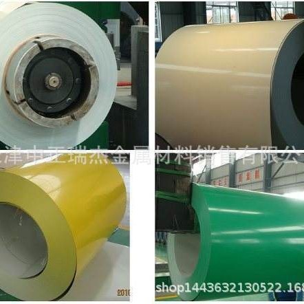 供应生产天津1.0  1.2mm厚红色彩涂板 蓝色彩钢卷颜色齐全