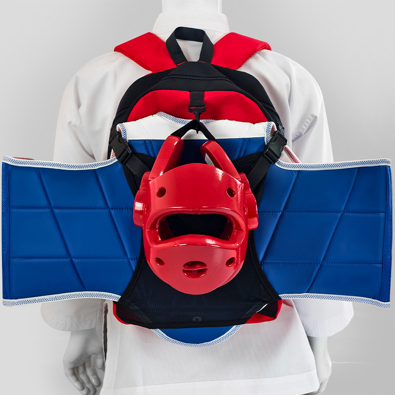Taekwondo Shoulder Protective Backpack Lightweight Portable Karate Protective Gear Set Backpack Travel Sports Business Bag