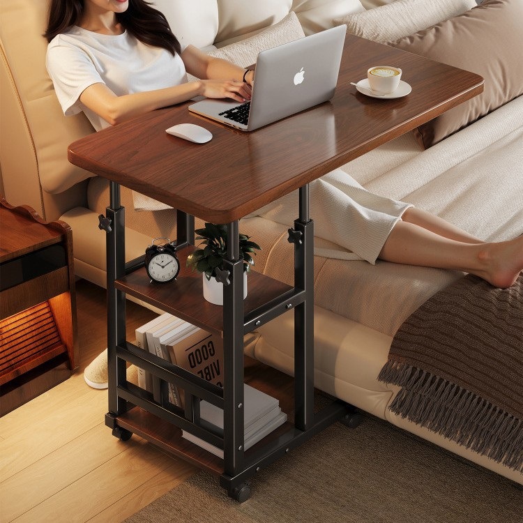 Bedside Table Liftable Mobile Computer Desk Office Desk Simple Student Desk Bedroom Home Bed Study Table