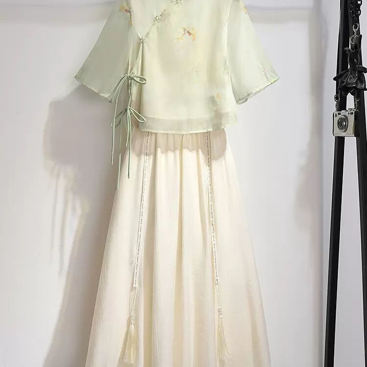 New Chinese Style National Style Suit Skirt Han Dynasty Women's 2025 New Summer This Year's Popular Beautiful Ancient Style Women's Dress