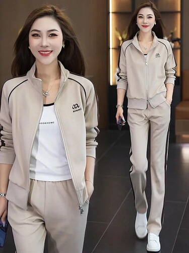 Women's 2025 Autumn Fashionable Slim-Fit Sweater and Wide-Leg Pants Two-Piece Casual Sportswear Set