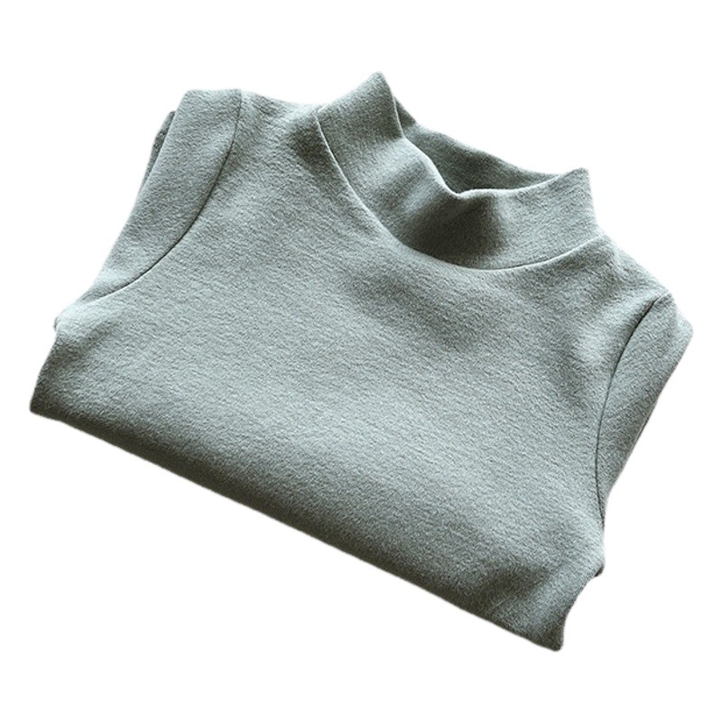 Wokaji serie de colores ~ camisa de fondo para niños Otoño e Invierno nueva ropa elástica de Cachemira de algodón camisa de fondo para niños ropa para niños