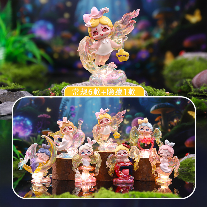 Cartoon Cute Creative Home Decor Guardian and Pursuit Blind Box Trendy Desktop Decoration Resin Crafts Wholesale
