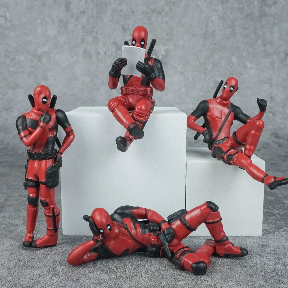 Кросс-борт Deadpool модель модели, сигнал лучше боевой позы, аниме кукла-автомобиль Zhong консоль украшение