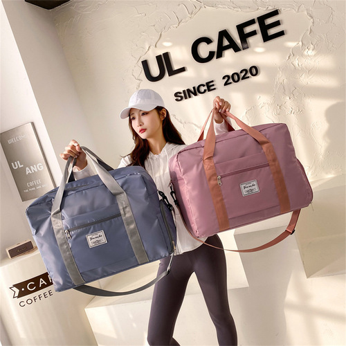 Travel storage bag, large capacity maternity bag, gym bag, hand-carried or shoulder-carry luggage bag, yoga bag, trolley bag wholesale