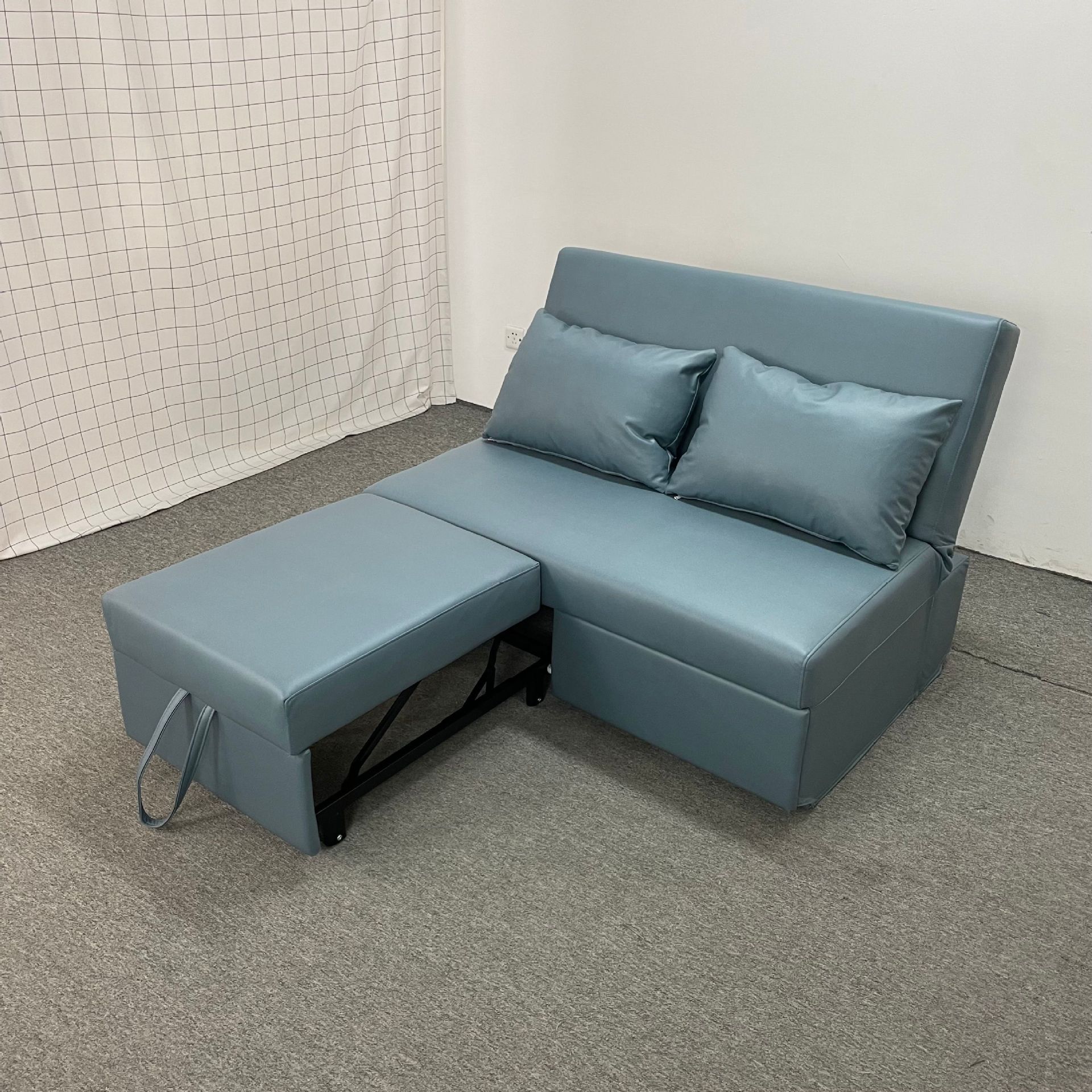 Sofá cama multifuncional de tela de tecnología de casa pequeña anti-gato agarración apartamento de sala de estar plegable sin pasamanos peinado
