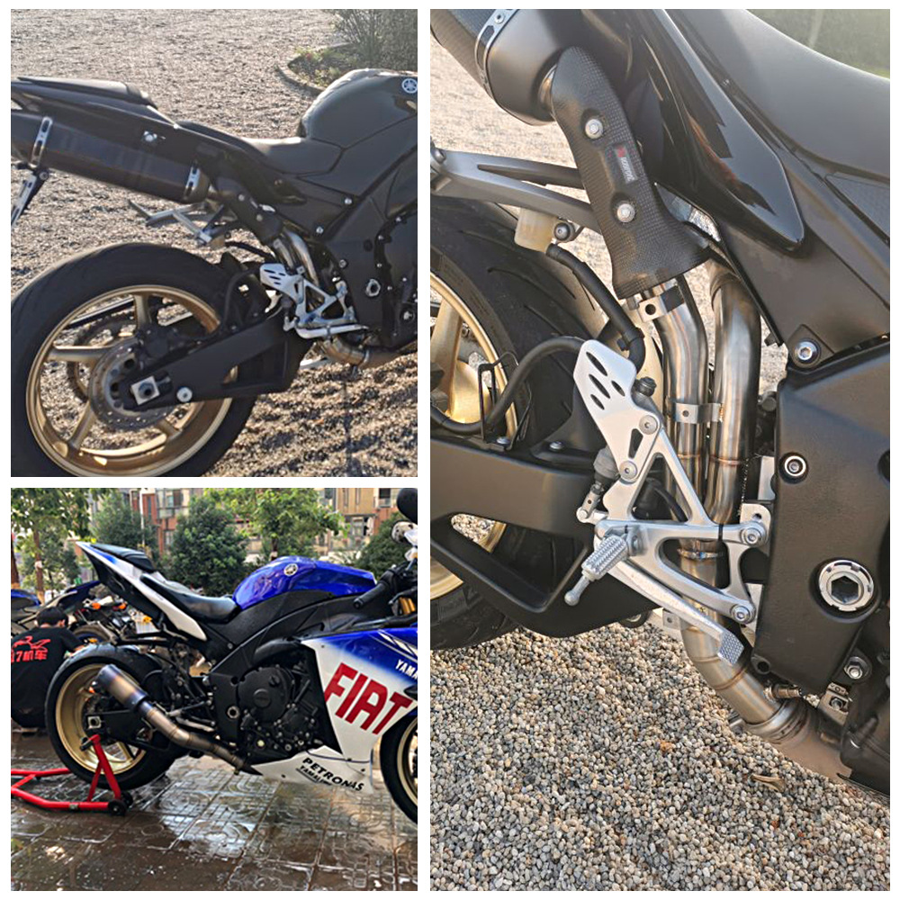 Suitable for Yamaha Motorcycle R1/R1M/Mt10 Exhaust Pipe Middle and Front Titanium Alloy Front Non-Destructive Modification