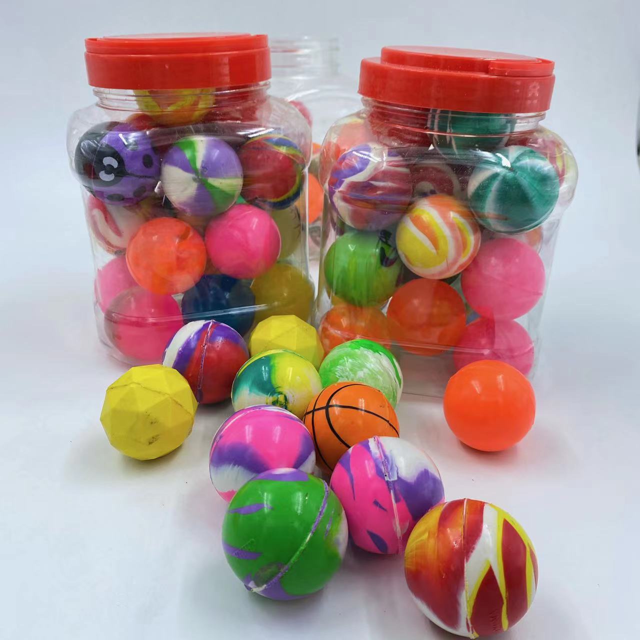 Pelota de rebote de goma Bola de salto sólido espalda Paddle relleno de juguetes para mascotas para niños máquina de giro al por menor especial