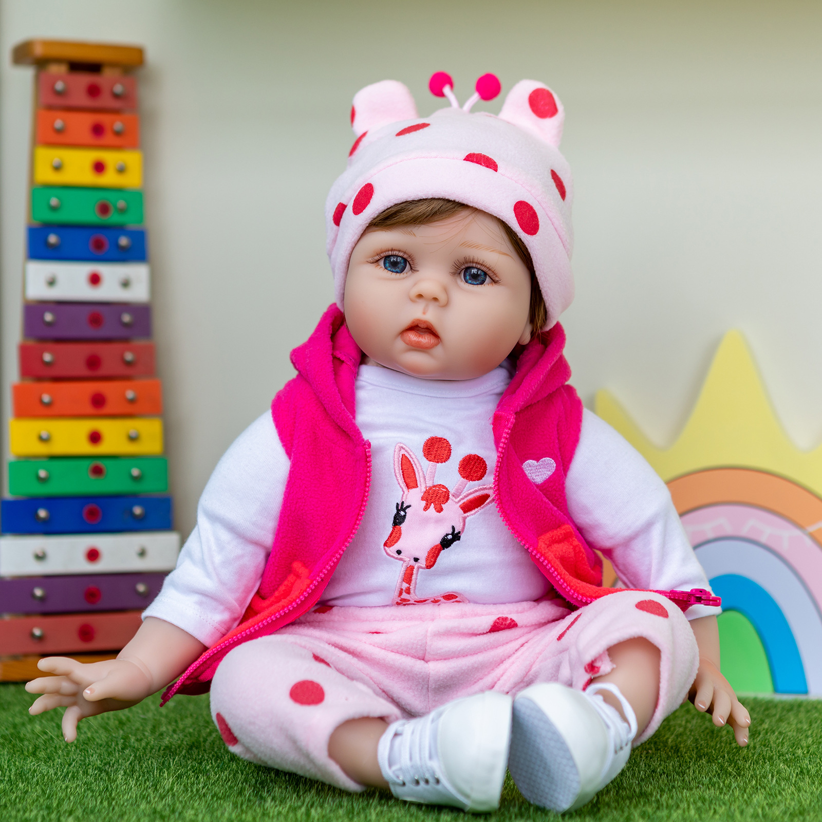 55cm simulación bebé ciervo muñeca reborn lindo muñeca transfronteriza suministro de comercio electrónico Amazon EBAY