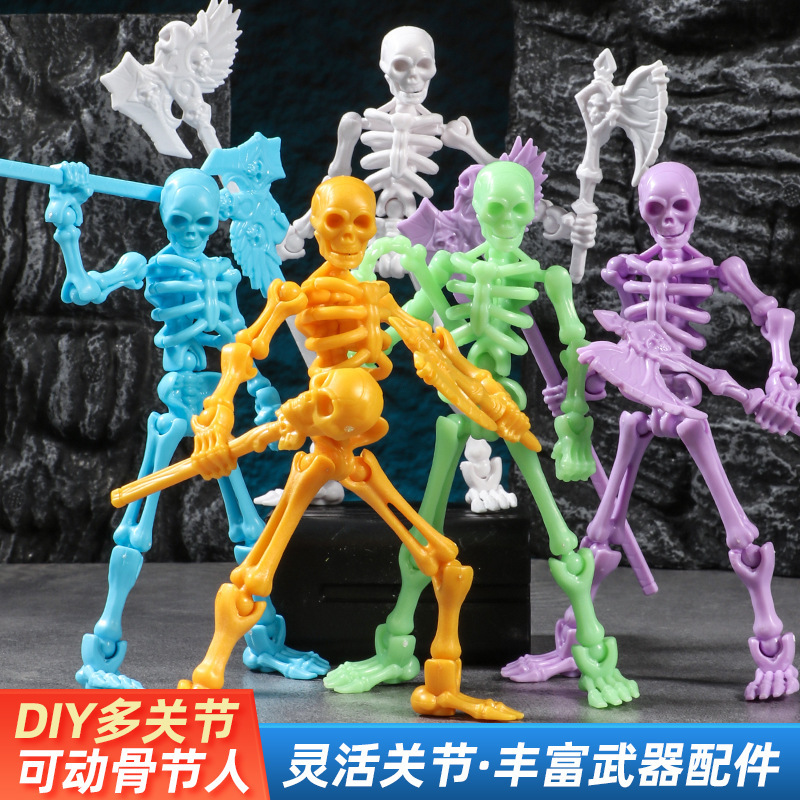 Bone Doll with Movable Joints, Three-Dimensional Skeleton Man Model Ornaments, Educational Assembled Building Blocks, Trick Toys Wholesale Bone Doll with Movable Joints, Three-Dimensional Skeleton Man Model Ornaments, Educational Assembled Building Blocks, Trick Toys Wholesale