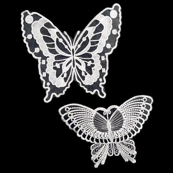 Embroidered butterfly cloth sticker underwear