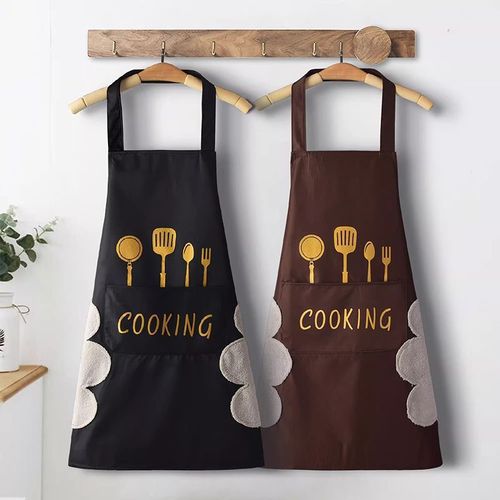 Tableware Apron Kitchen Home Use Cooking Waterproof Oil Proof Handkerchief Style Wedding Adult Workwear Women's Waist Apron
