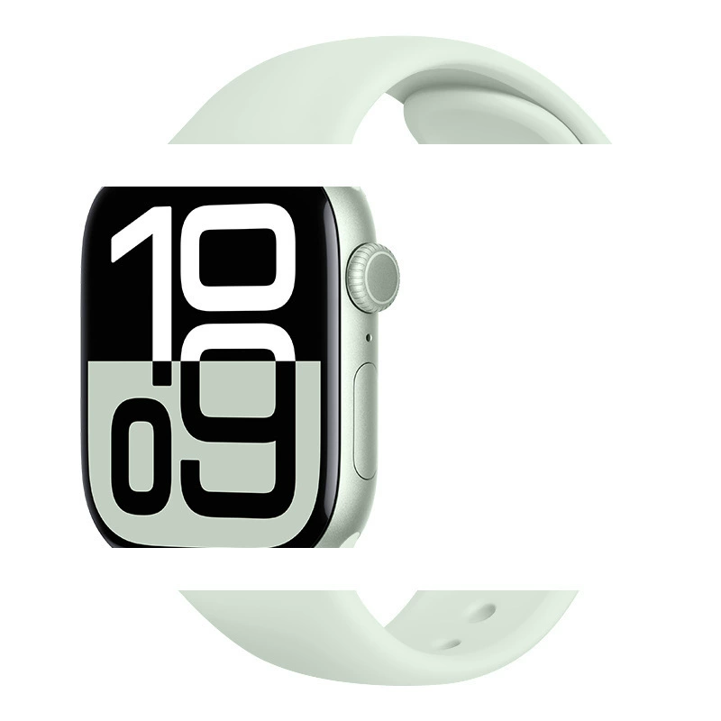 Подходит для ремешка Apple Watch 10. Классический ремешок из фторэластичного материала для часов Apple S8910/SE/ultra.