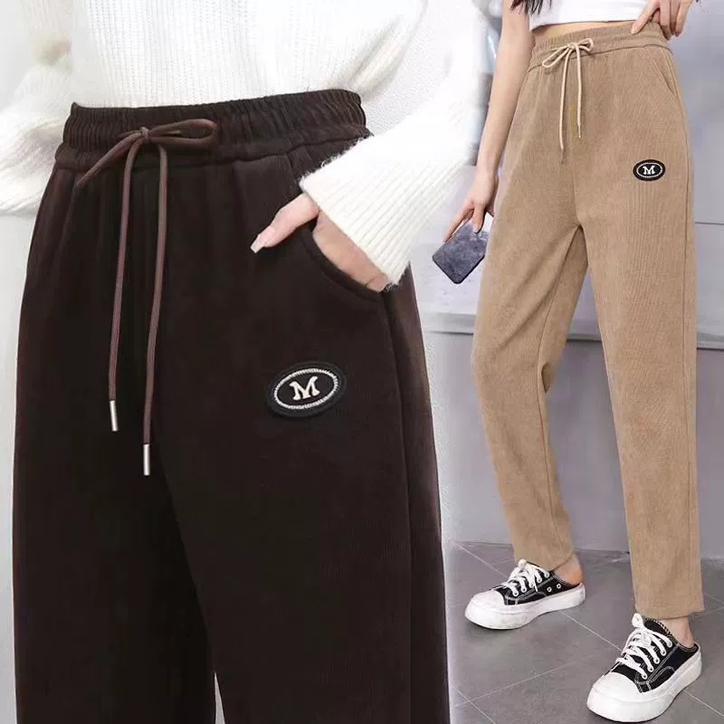 Фабрика прямых продаж весна осень новые средние и пожилые женские брюки киоски женские повседневные брюки мамы брюки дешевые брюки