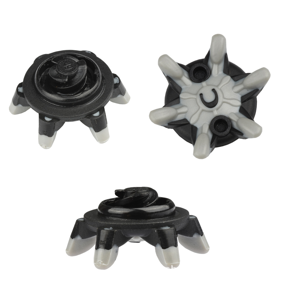 Picos de golf de Venta caliente transfronterizos picos de golf picos de rotación rápida accesorios de zapatos de golf gris negro