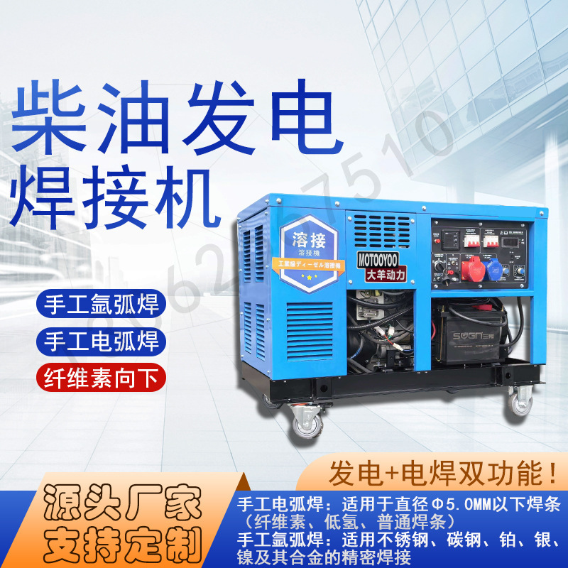 Dayang Power 300A Diesel Generator Welding Machine for Outdoor Pipeline Construction, Dual-Purpose Power Generation and Welding Unit