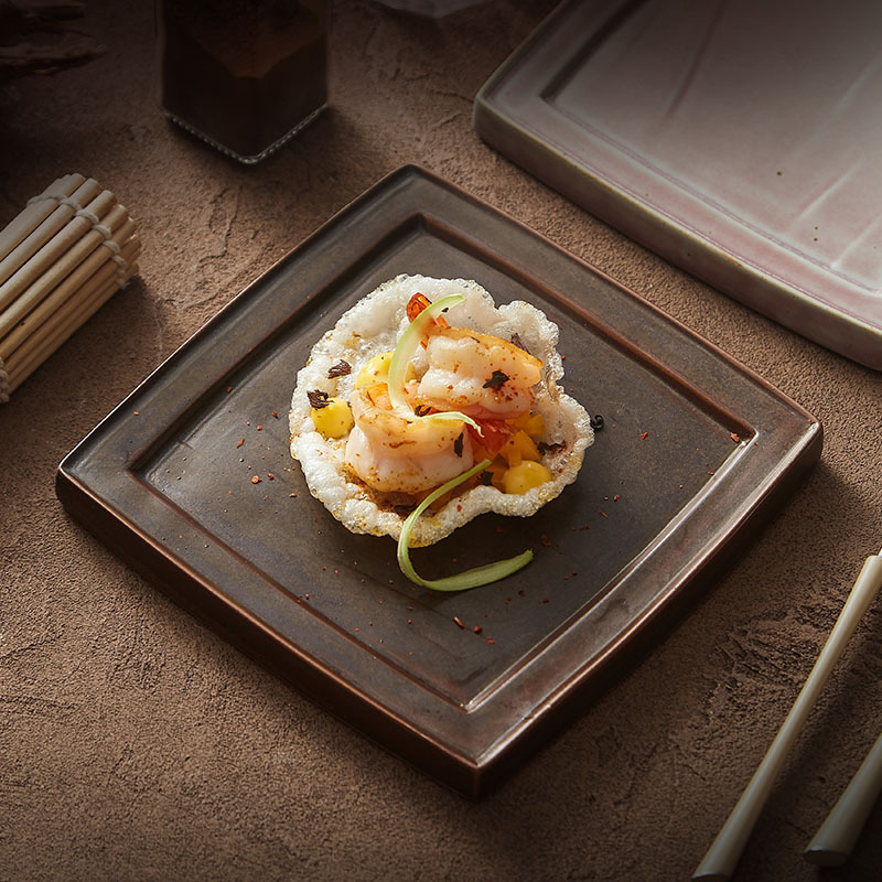 Plato de carne de cerámica europea plato de bocadillos de estilo occidental platos de platos de sushi platos de postres platos de fruta de restaurante