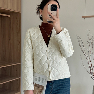 Lightweight down Jacket for Women, High-End Winter Women's New Short Duck down Flat Lake down Jacket Factory Wholesale Hd