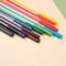 中小學生創意彩色12色抽條鉛筆兒童繪圖彩鉛文具套裝涂鴉繪畫可擦