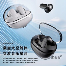 2025跨境新S50蓝牙耳机超长续航透明电仓运动真无线耳机源头工厂