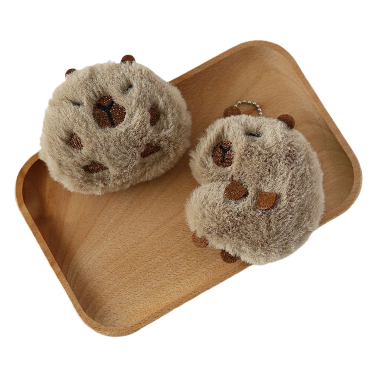 Lindo capabala felpa pequeño colgante guinea pig llavero capybara accesorios bolso de la muñeca adornos Muñeca de Dibujos Animados