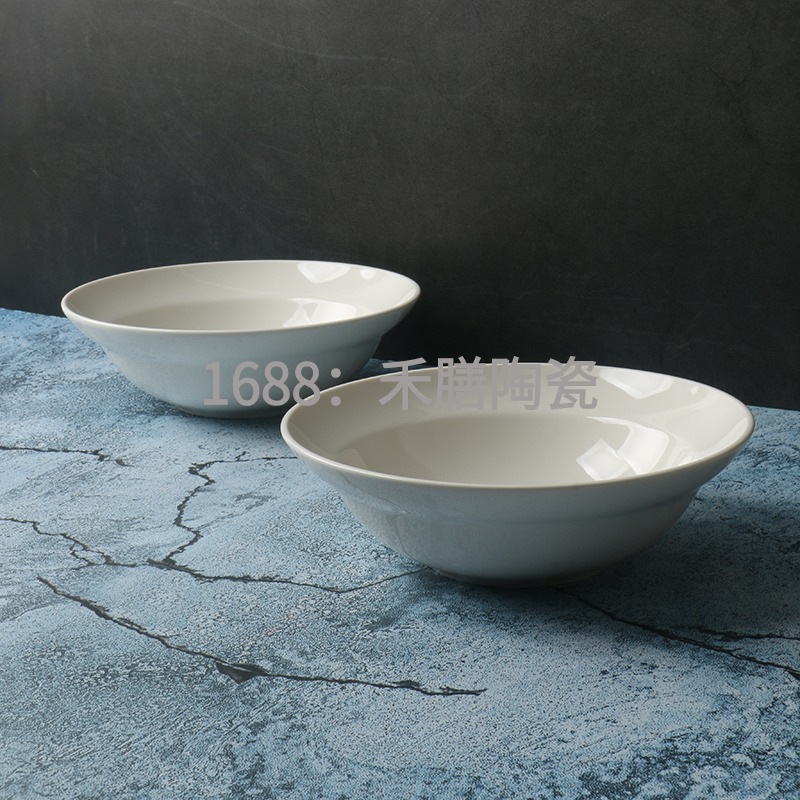 Lusheng Original Order] Especially Beautiful Household Instant Noodle Bowl [Ceramic Tableware Yogurt Bowl] Hotel Supplies Large Soup Bowl