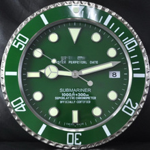 14 寸新款挂墙客厅装饰金属夜光挂钟钟表轻奢高级感外贸跨境热销