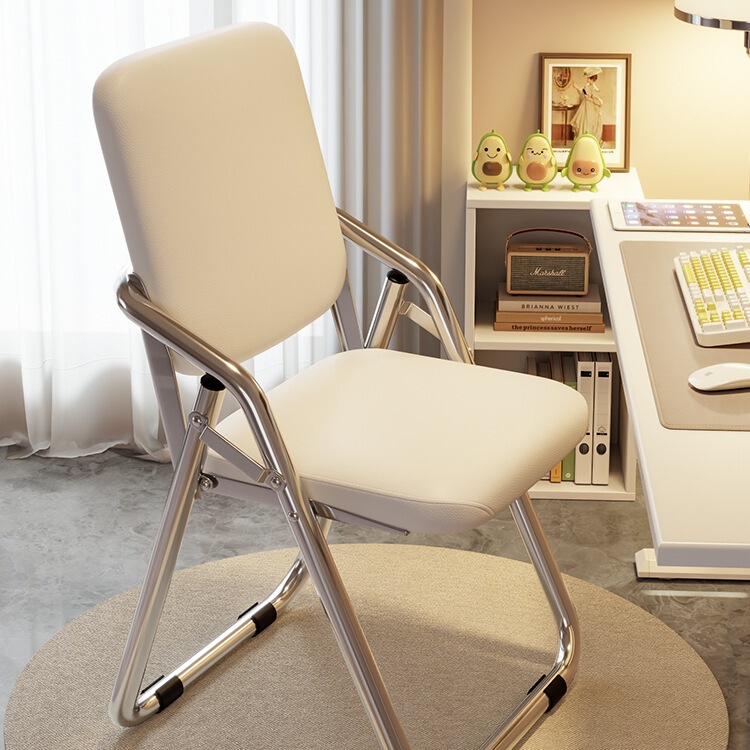 Folding Computer Chair Home Sedentary Office Chair Dormitory Study Back Chair Desk Stool Ergonomic