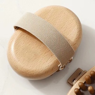 Manufacturer Wholesale Beech Wood Air Cushion Massage Brush Head Meridian Massage Comb Men and Women Tendon Scraping Whole Body Massage Relief