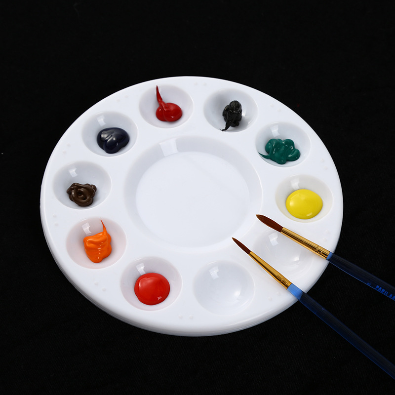1 Piece Solid Color Class Learning Plastic Casual Palette display picture 2