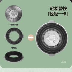 Automatic Rotation Mop Bucket, Hand-Free Household Cleaning Gadget, Stainless Steel, Wet and Dry Dual Use, One Swipe to Clean, Replaceable Mop Head