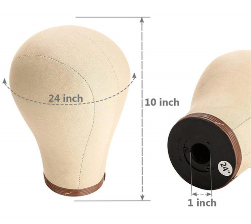 Wig Head Mount Bracket Canvas Head Mold With Pin Insertable Dummy Head Model Styling Model Head Base Support Stand