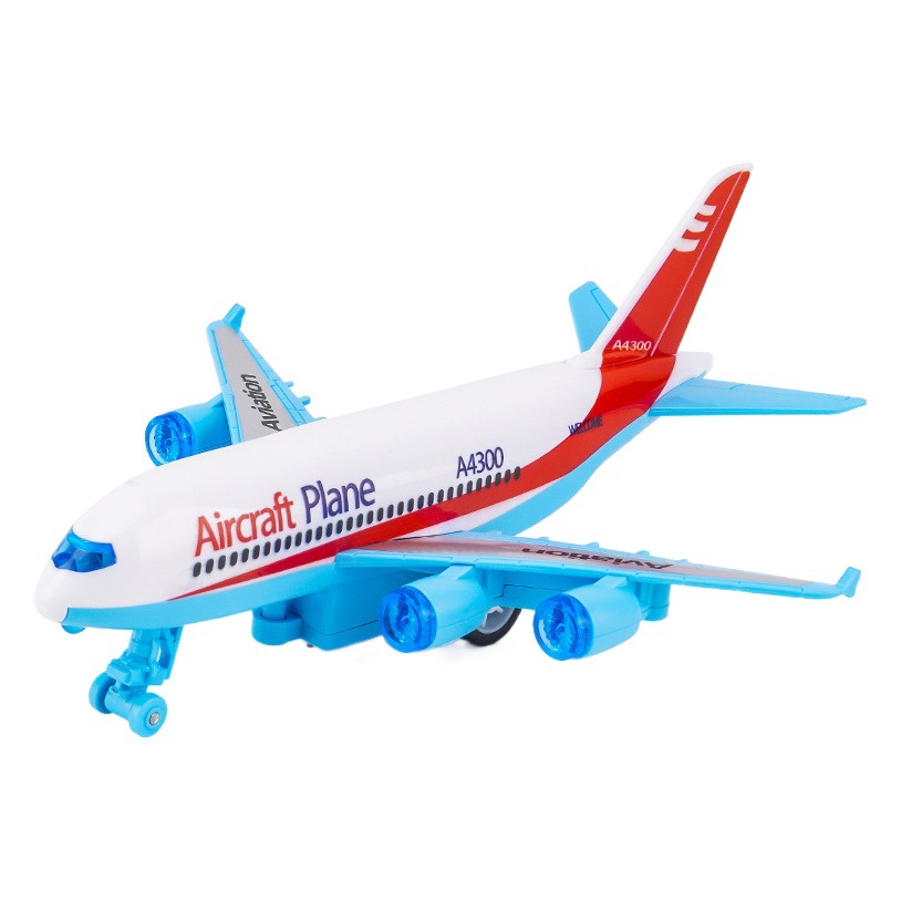 Modelo de avión inercial para niños simulación de juguete Tire hacia atrás helicóptero avión de pasajeros niño coche de juguete inercial coche al por mayor