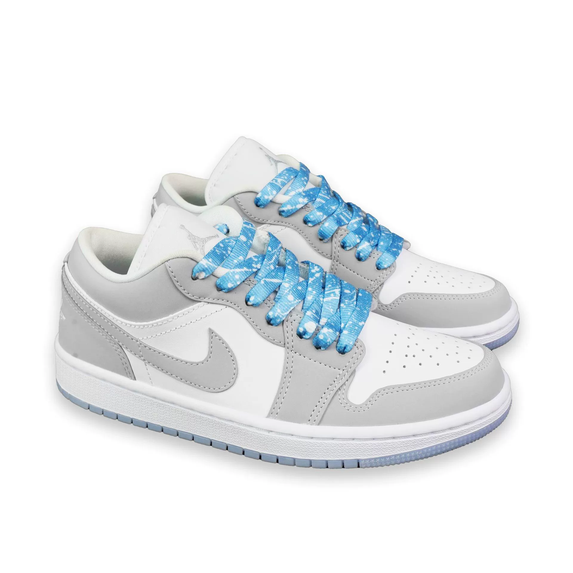 Air Jordan 1, подлинные трендовые шнурки для мужчин и женщин, градиент