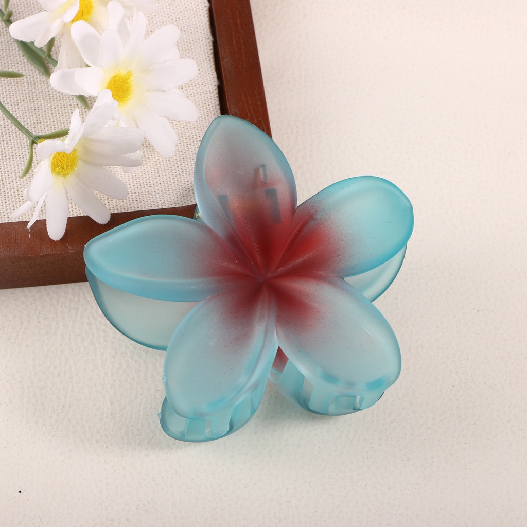 Pinza para el Cabello Acrílica con Diseño Floral Elegante