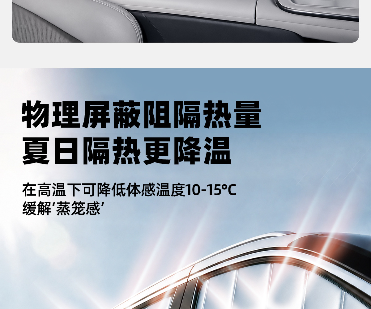 Custom-made thickened soft panel foldable privacy and heat-insulating side window sunshade for cars, car front sunshade