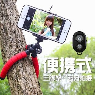 Octopus mobile phone tripod bracket triangle tremolo multi-function camera photo artifact live mini selfie