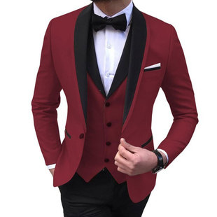 Foreign Trade Men's Suits, Slim Fashion Suits, British Wedding Groomsmen Dresses, Men's Large Size Suits, Cross-Border