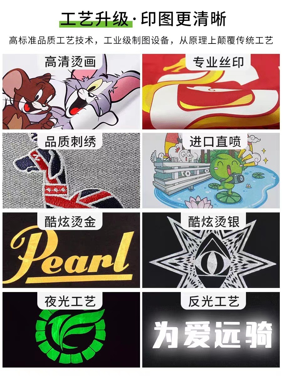 Otoño y invierno camiseta de algodón impresa suelta camiseta de algodón casual superior impresa logo de cuello redondo camiseta de manga larga personalizada