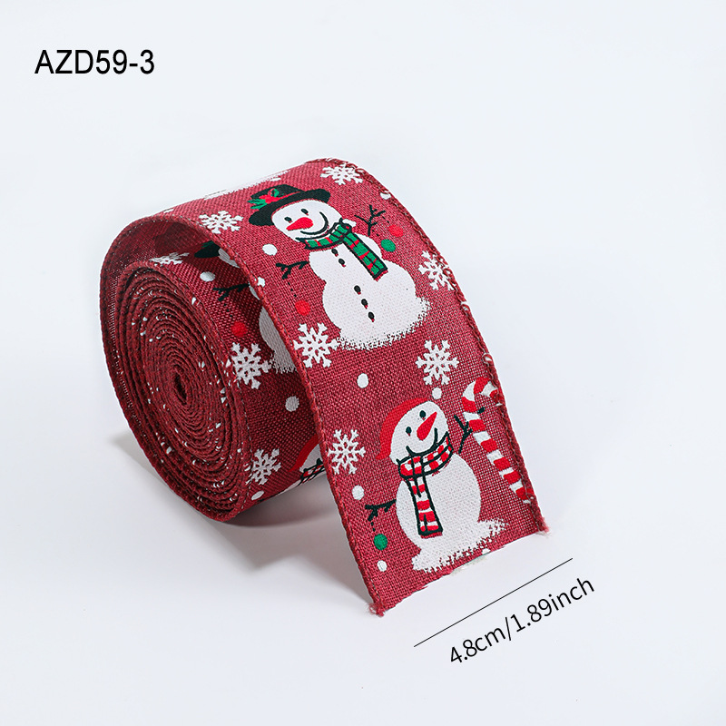 4.8CM cinta de nieve roja / 2m