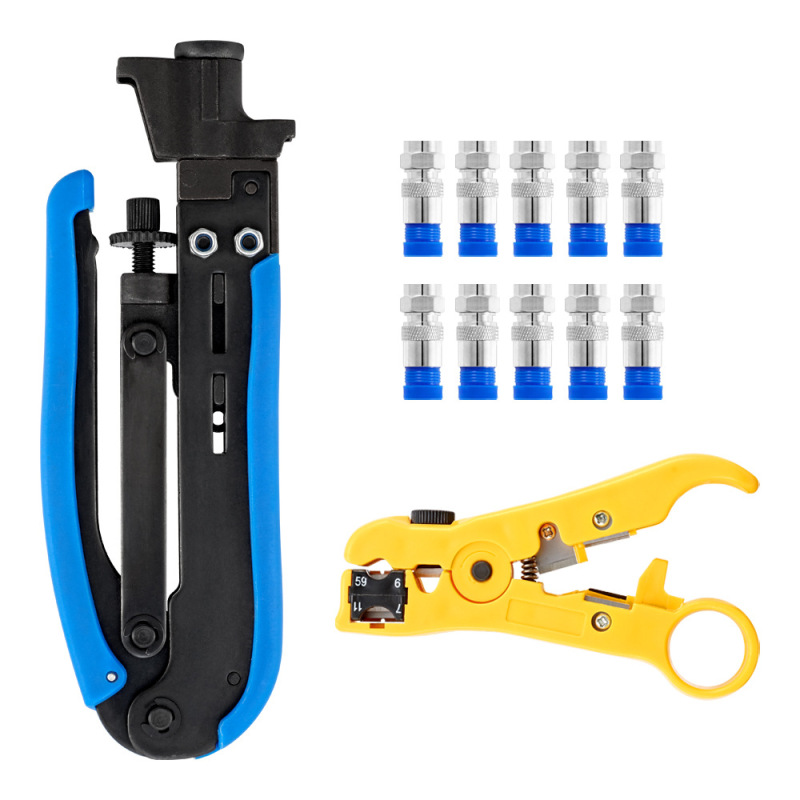 Aji Man Amazon 人気の売れ筋ワイヤーストリッパーと圧着ペンチセット同軸ケーブル押出ペンチコンビネーションツール|undefined
