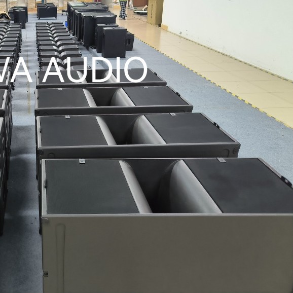 Venta directa de fábrica, altavoces de arreglo lineal duales de 8 pulgadas, audio para escenarios, actuaciones al aire libre, bares, salas de conferencias, estéreo de alta calidad