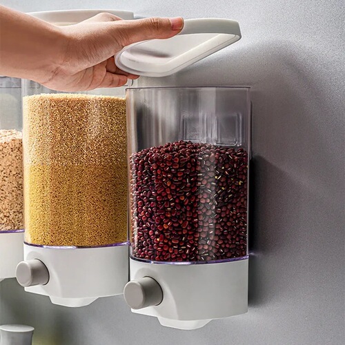 Wall-mounted multi-grain storage box, five-grain storage box, bean storage can, kitchen dry goods sealing can, storage can, rice storage can