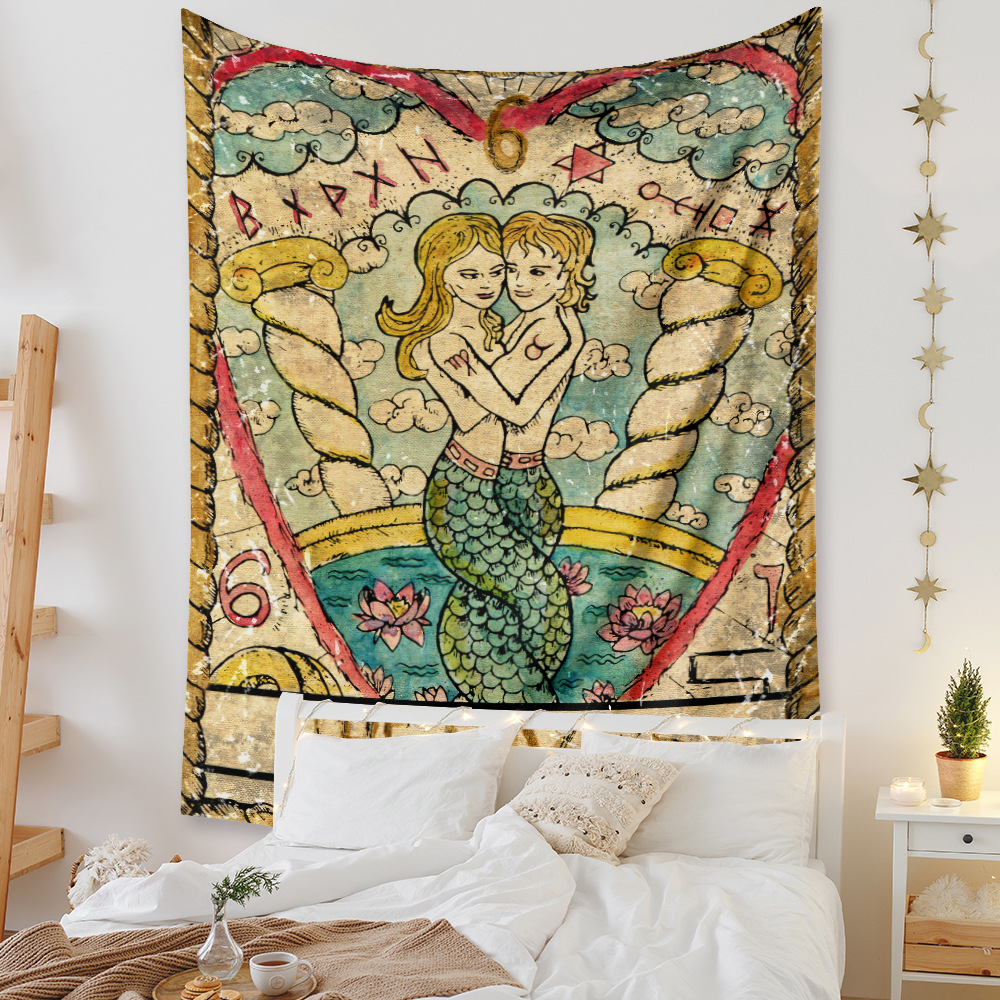 Tapestry Bohemian Tapestry Room Decoration Background Cloth Hanging Cloth Tapestry display picture 93