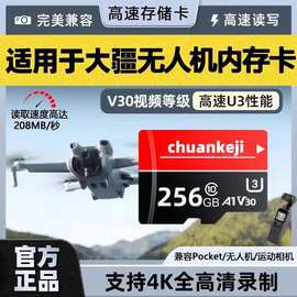 内存卡适用大疆action运动相机256g存储卡pocket高速无人机tf卡