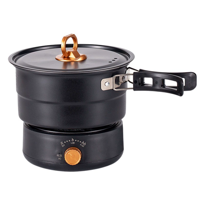 Портативная Складная Многофункциональная электрическая плита для путешествий, разделенная кастрюля, жарочная Пароварка 220 В/110 В