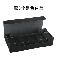 600+ Large Capacity Luxury Package Combo Magic: The Gathering Yu-Gi-Oh! Strong Magnetic Card Box PU Leather Card Storage Box