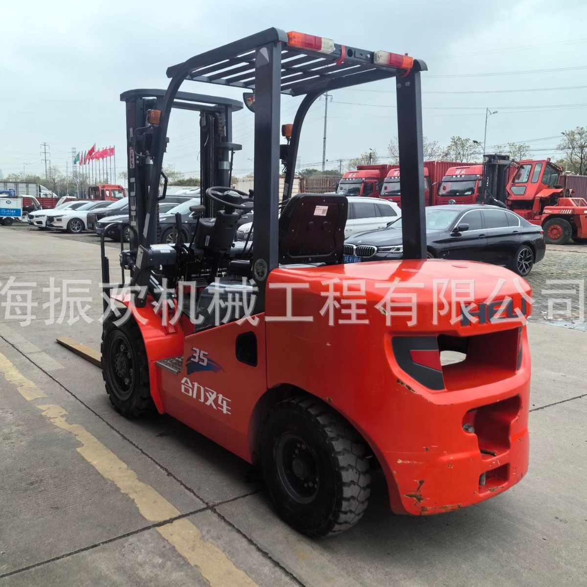 3.5吨杭州合力二手内燃叉车 合力升降式动力强劲车况好柴油叉车