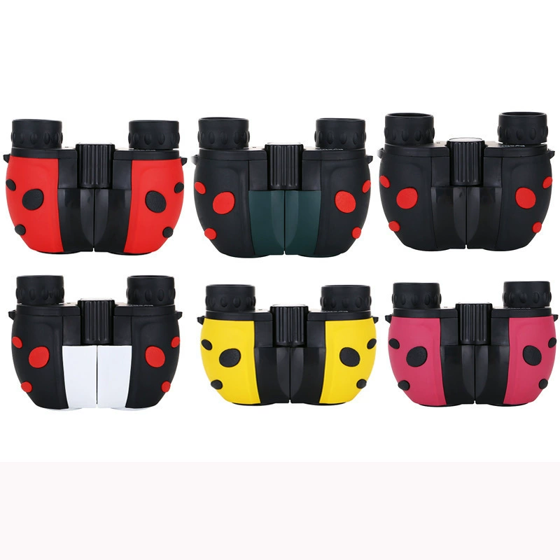 Детский телескоп типа насекомых 8x22, многоцветный телескоп Little Paul, зеленая пленка, детский HD на открытом воздухе