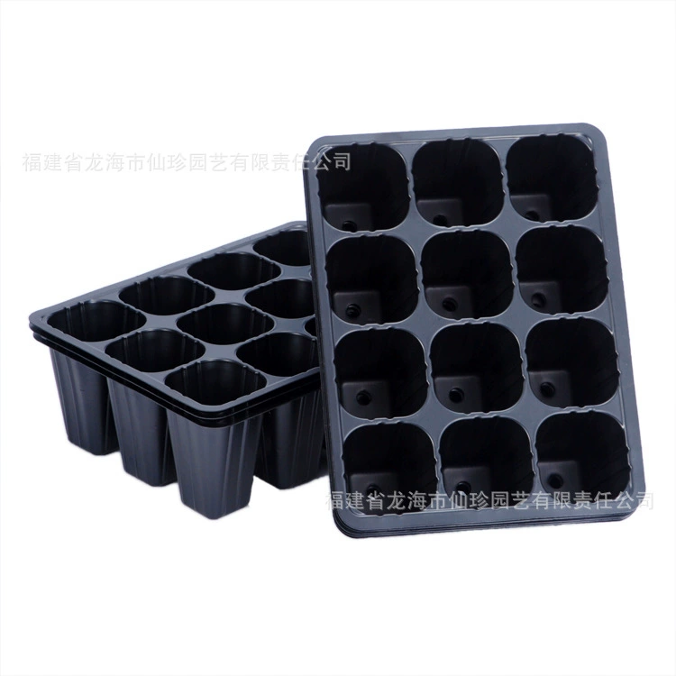 Лоток для рассады лоток 6/12 отверстие пластиковый рукав горшок для рассады суккулентов посев овощей черный прозрачный горшок с круглыми отверстиями оптом